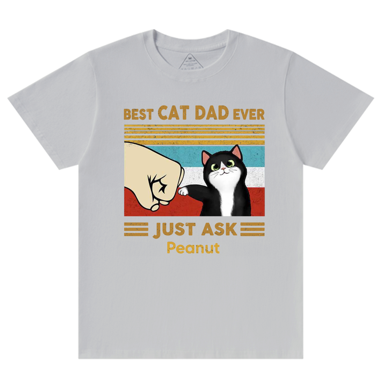 Personalized Best Cat Dad Ever T-shirt