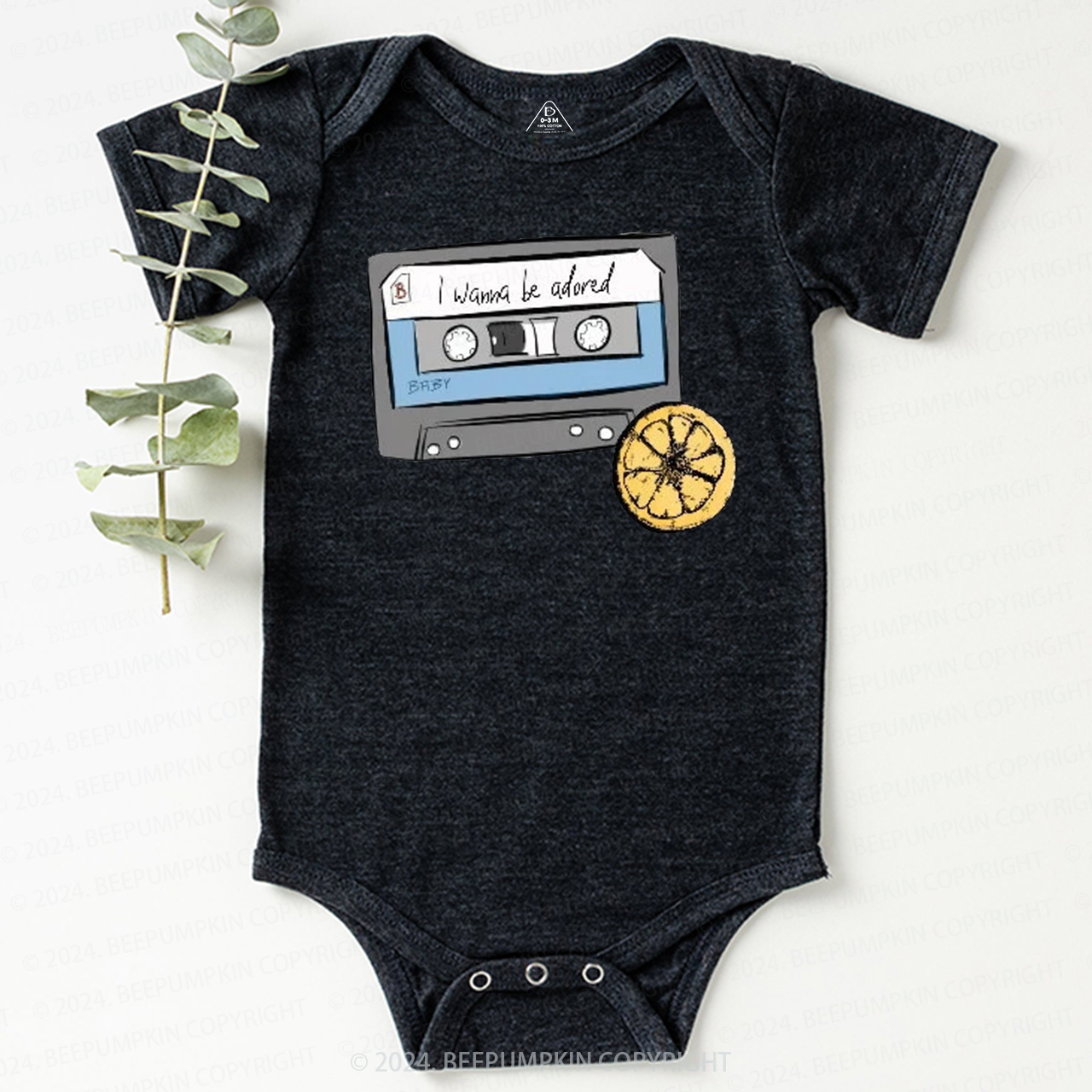  Cassette Tape Rock Music Baby Bodysuit 8
