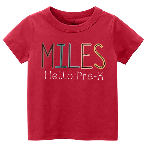 Personalized Name Back To School Toddler&Kid's Tees Beepumpkin 