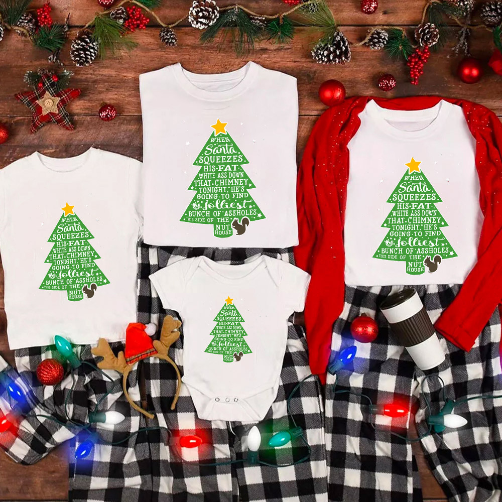 Jolliest Bunch of A-holes Christmas Family Matching Shirt