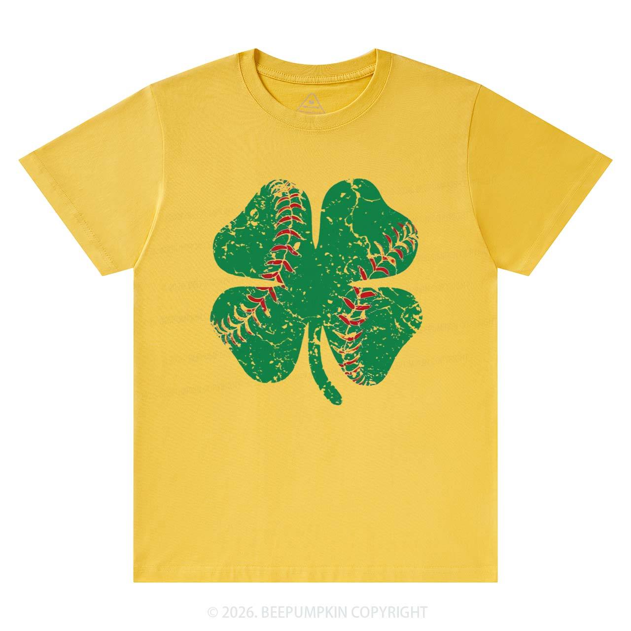 Baseball Shamrock St Patrick's Day T-Shirts Beepumpkin