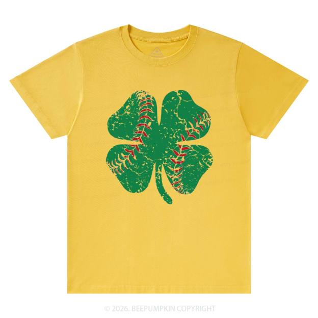 Baseball Shamrock St Patrick's Day T-Shirts Beepumpkin