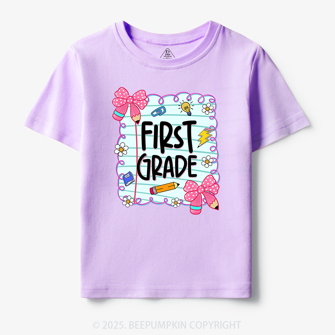 Personalized First Day Of School Toddler&Kid's Tees Beepumpkin