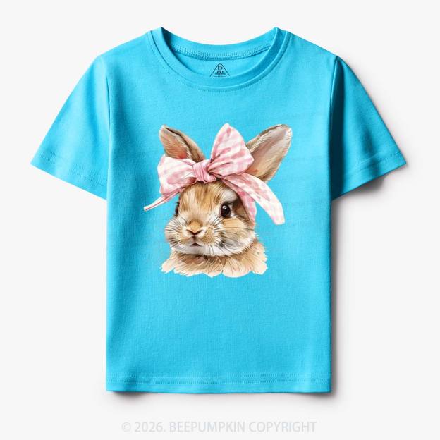 Cute Bunny with Bow Easter Toddler&Kid's Tees