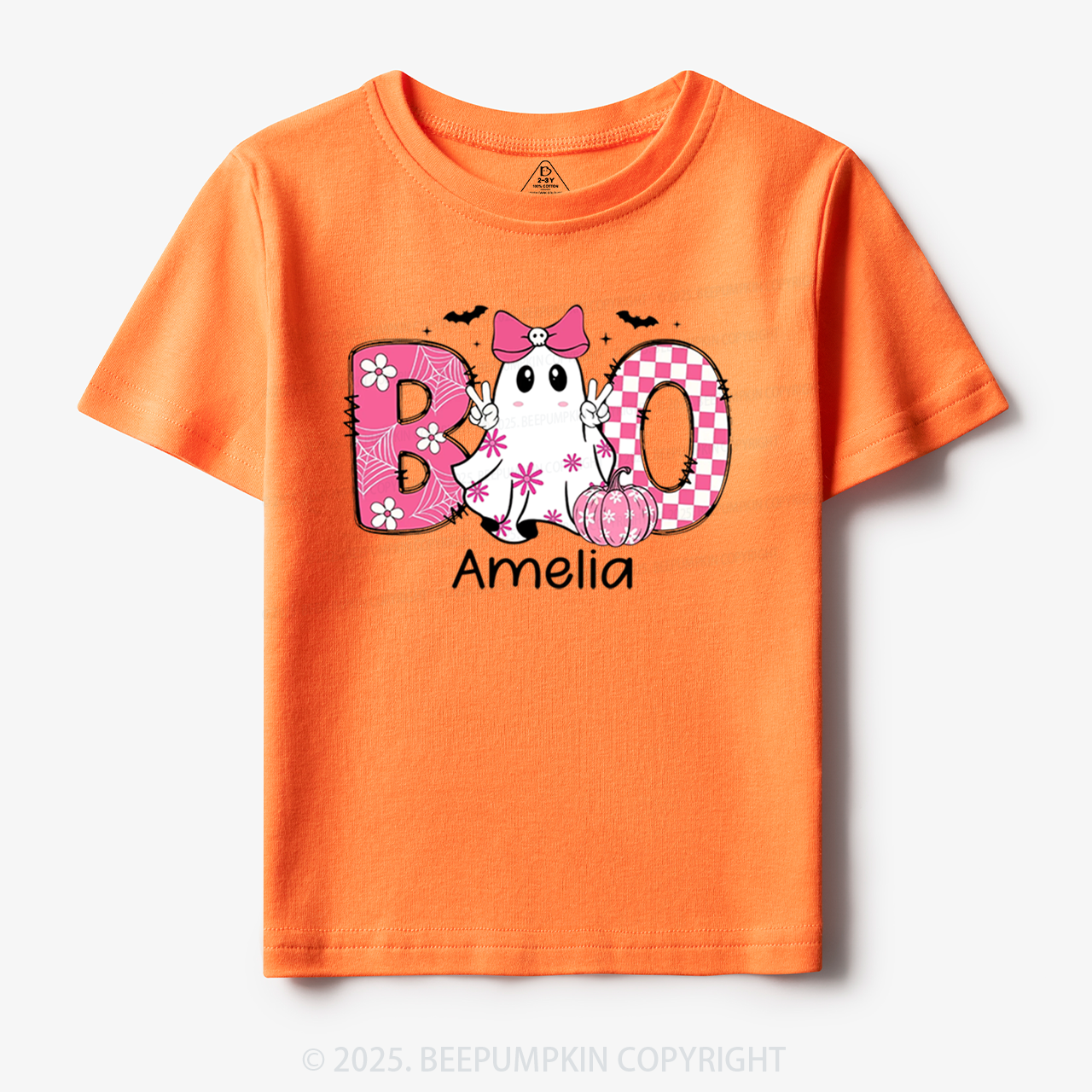 Personalized Halloween Kids Name Toddler&Kid's Tees Beepumpkin