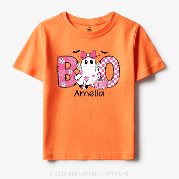 Personalized Halloween Kids Name Toddler&Kid's Tees Beepumpkin