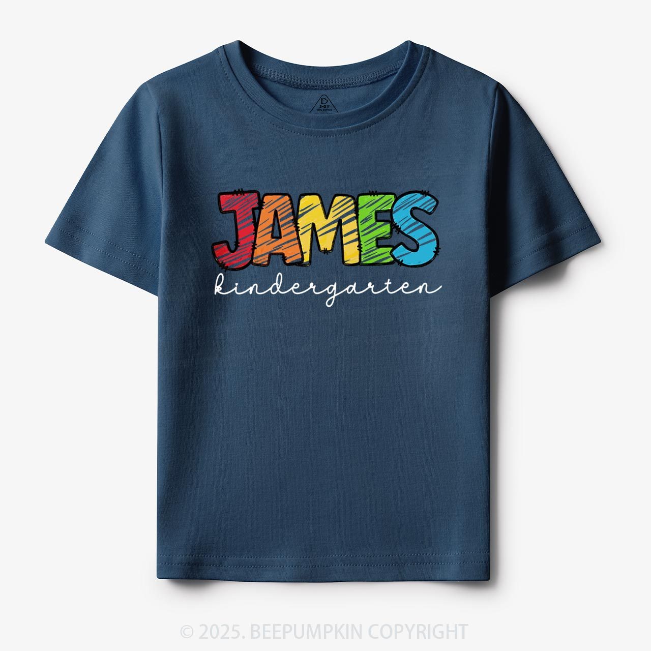Personalized Rainbow Alphabet Name Toddler&Kid's Tees Beepumpkin