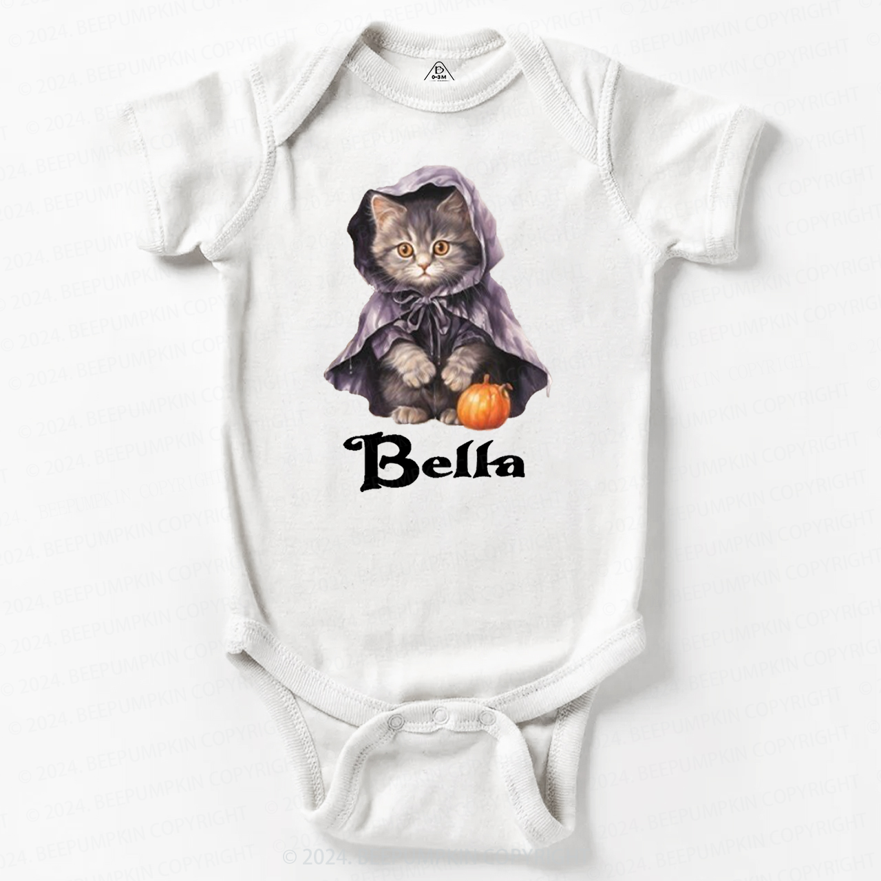 Personalized Halloween Cats Friends Baby Bodysuits 