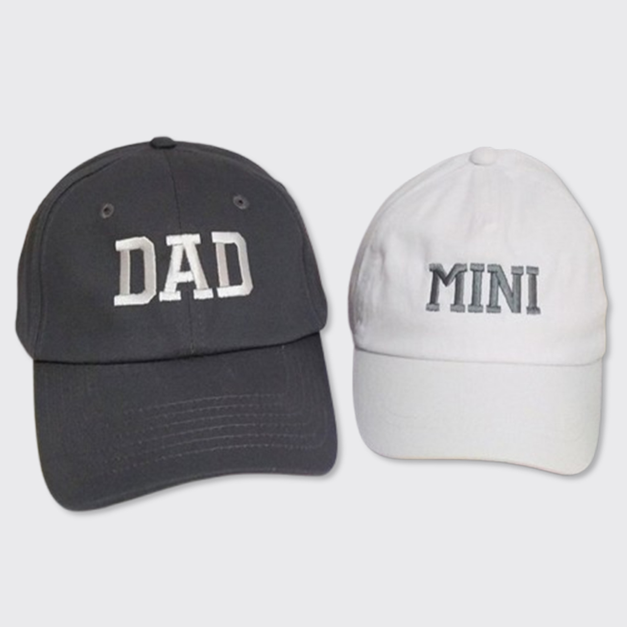 Dad And Mini Embroidered Matching Baseball Cap