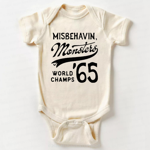 Misbehavin' Monsters  Bodysuit For Baby