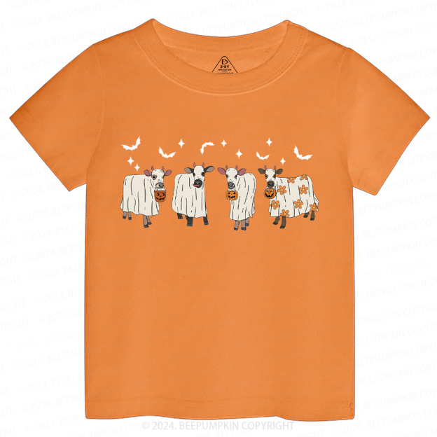 Halloween Ghost Cows Toddler&Kids Tees 