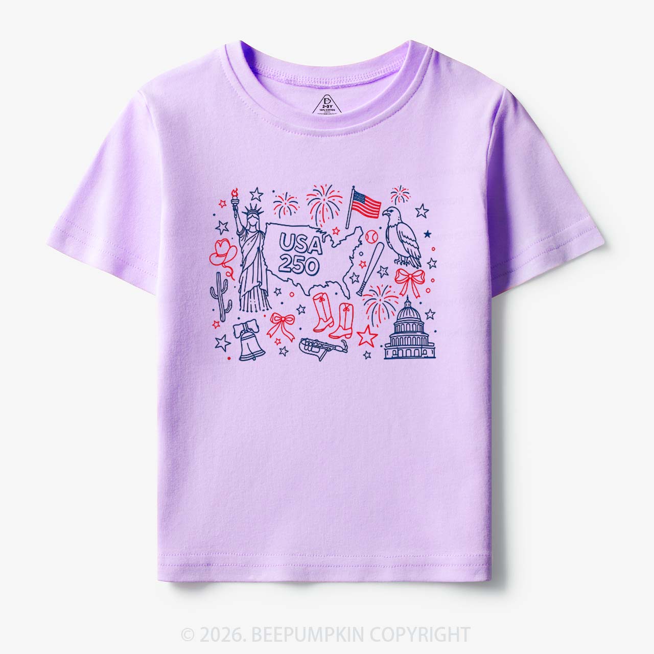 Retro Celebrate 250th Anniversary Toddler&Kid's Tees