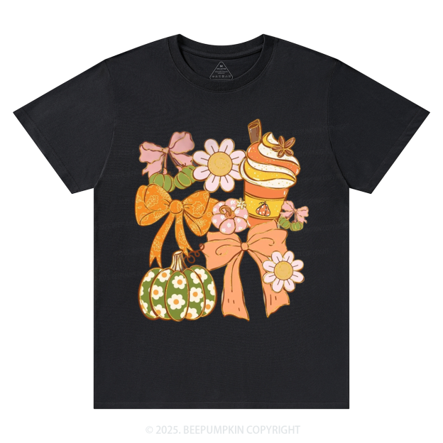 Fall Pumpkin Coquette Fall T-Shirts Beepumpkin 