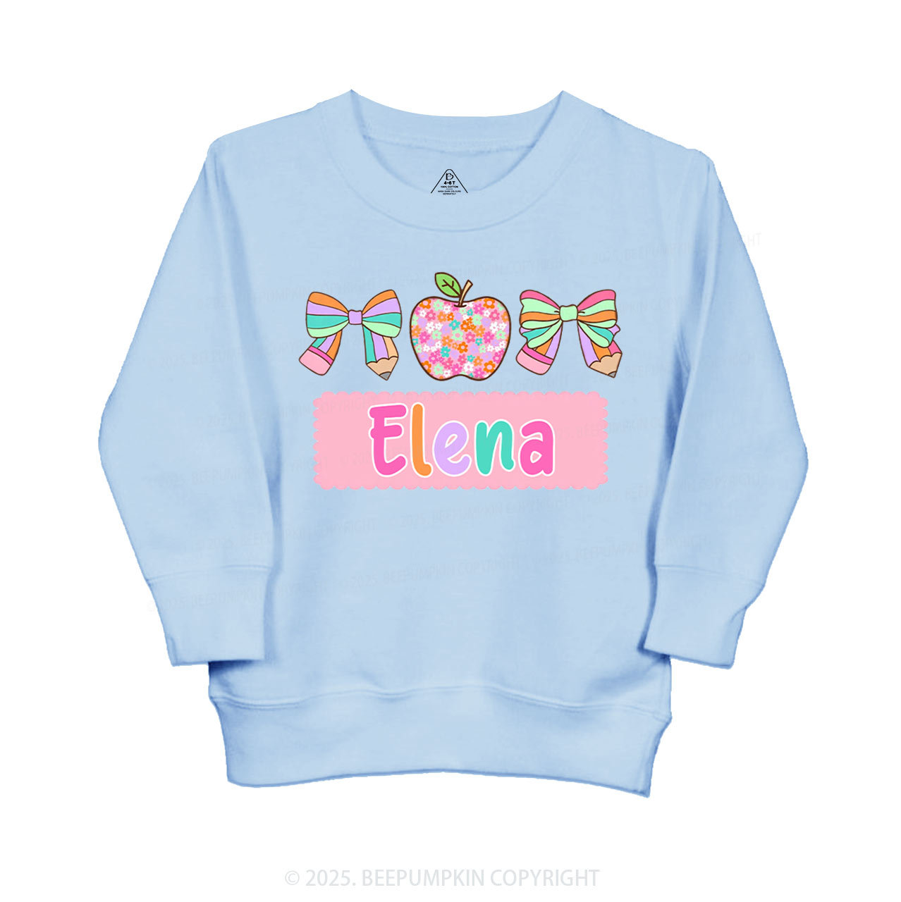 Personalized Pretty Name Kid's Sweatshirt