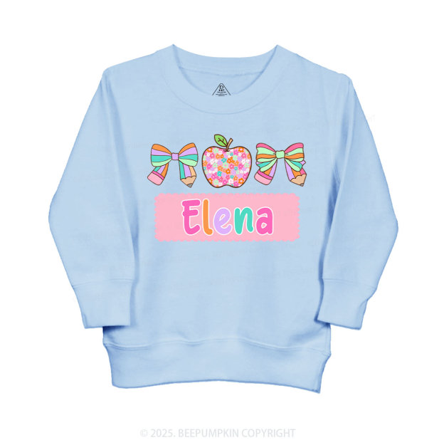 Personalized Pretty Name Kid's Sweatshirt