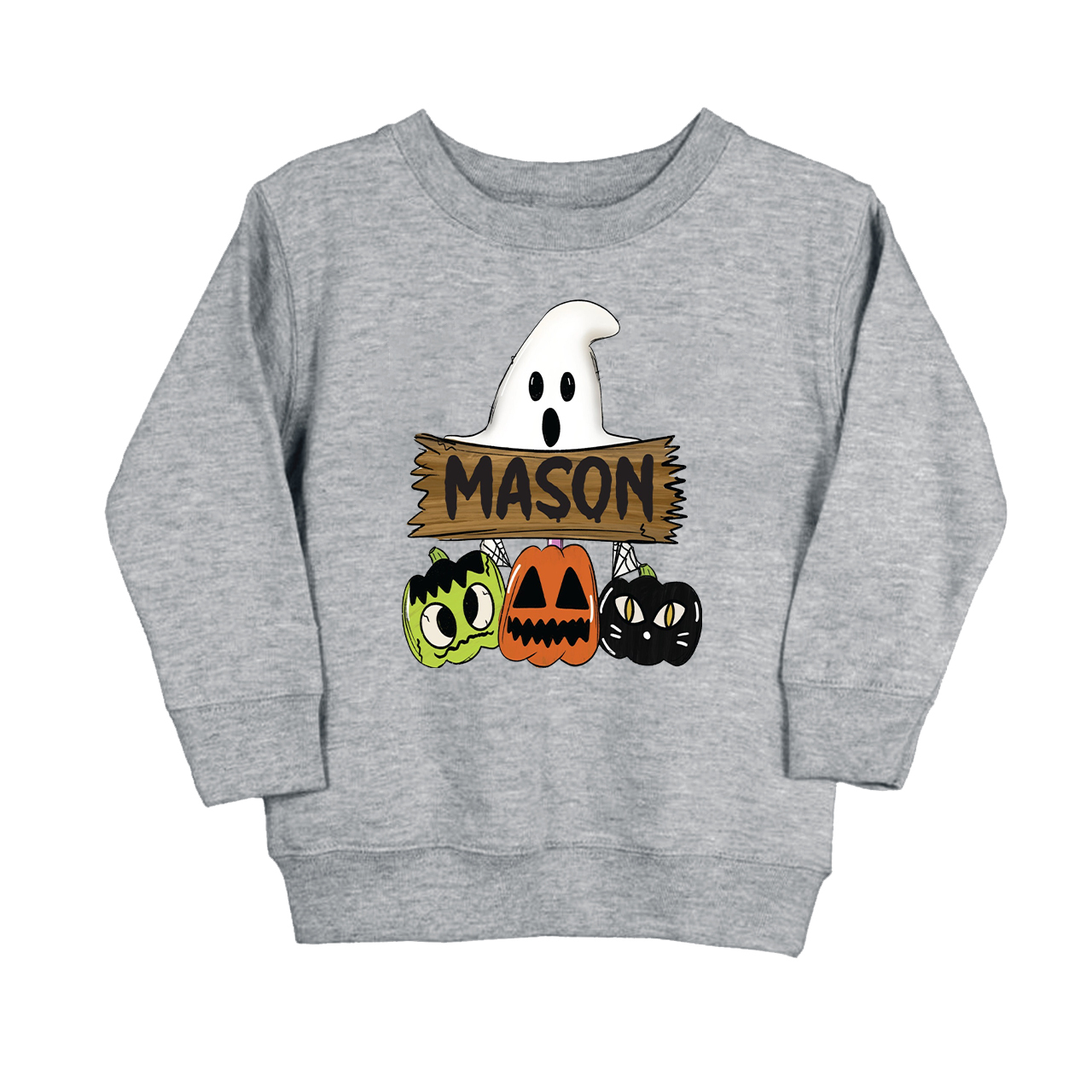Custom Fall Halloween Pumpkin Cat Sweatshirt For Kids Sale-Beepumpkin™