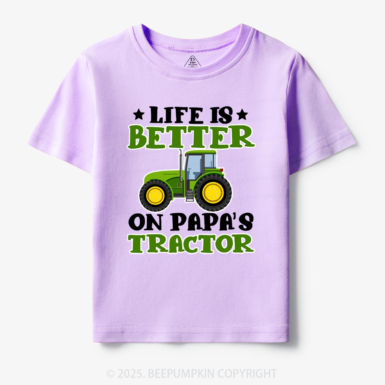 Life Is Better On Papa's Tractor Toddler&Kid's Tees Beepumpkin
