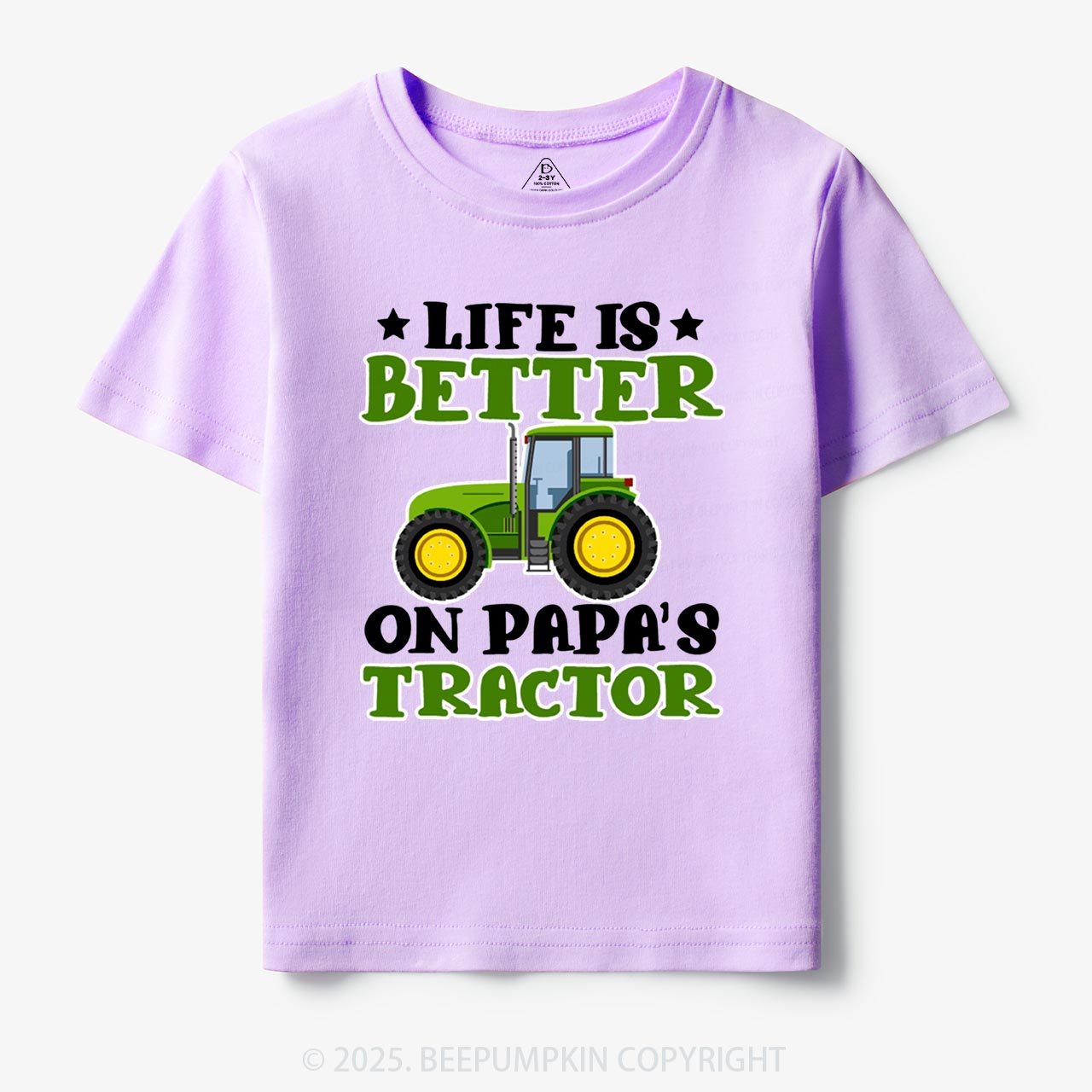 Life Is Better On Papa's Tractor Toddler&Kid's Tees Beepumpkin