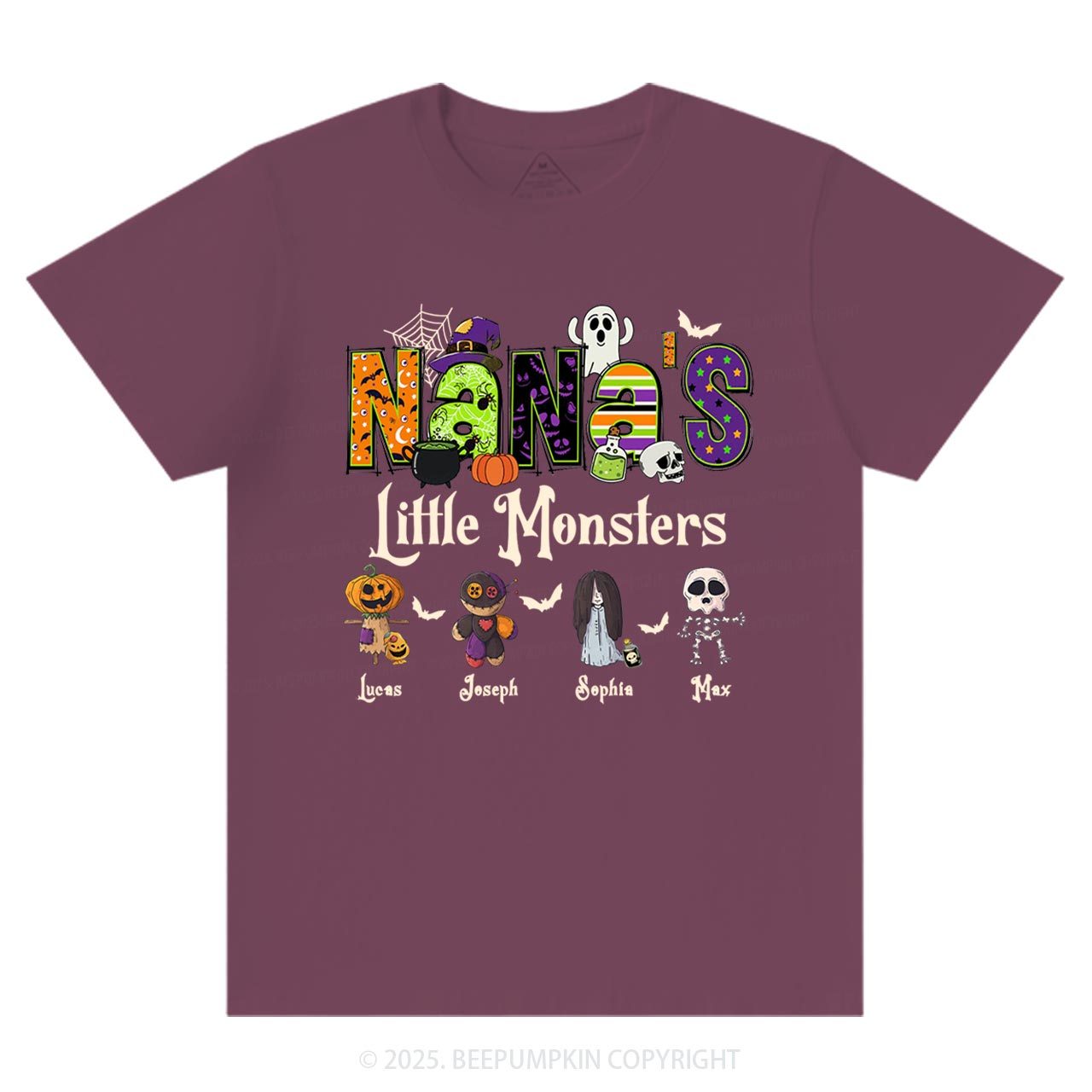 Personalized Nana's Little Monsters T-Shirts Beepumpkin