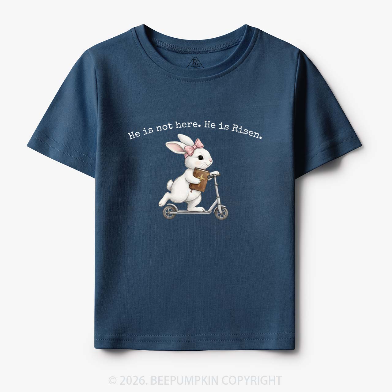 He Is Not Here He is Risen Rabbit Christian Easter Toddler&Kid's Tees
