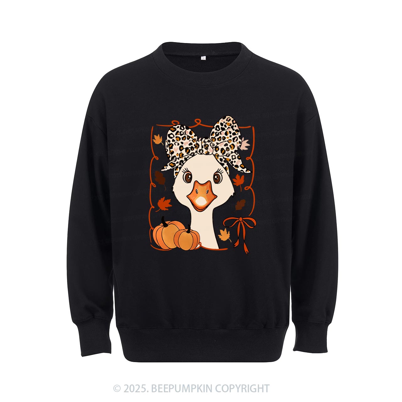 Leopard Bows Sweatshirt Beepumpkin