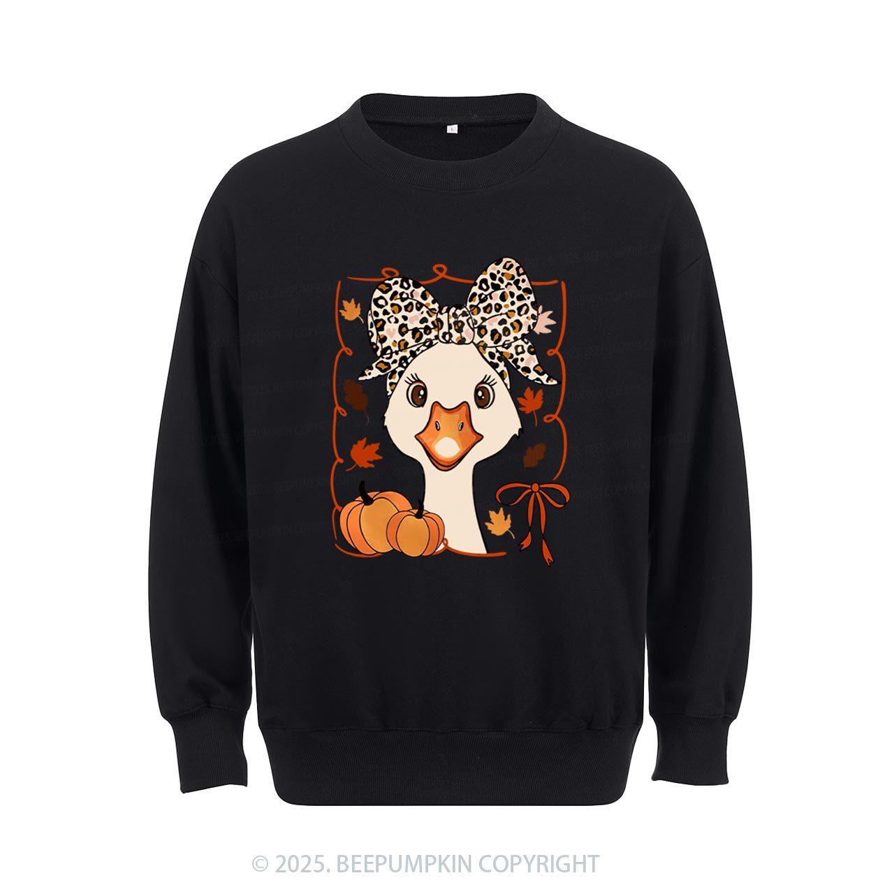 Leopard Bows Sweatshirt Beepumpkin
