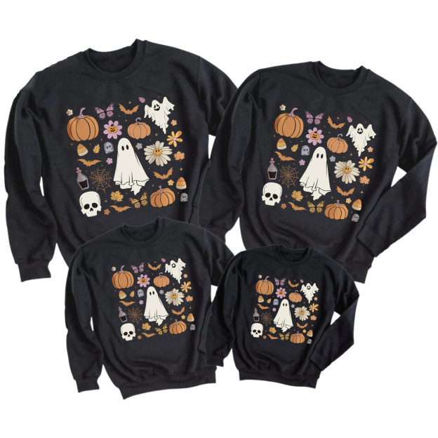 Comfort Halloween doodles Party Sweatshirts