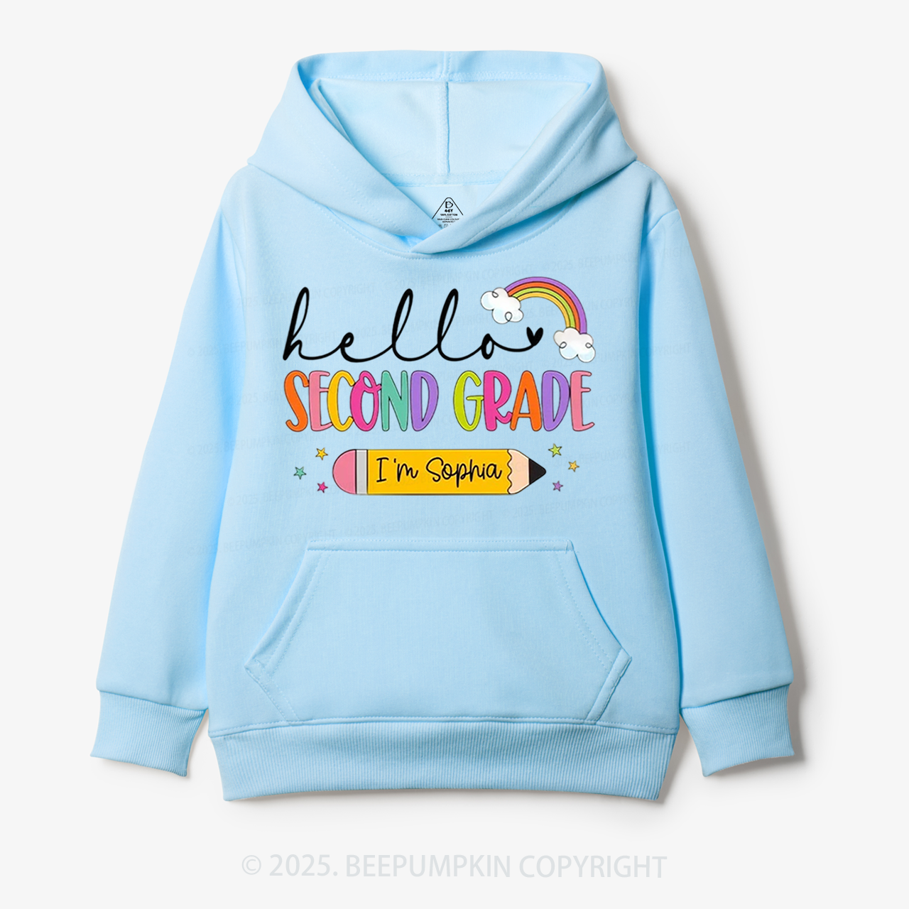Personalized Hello Back To School Kid's Hoodies Beepumpkin