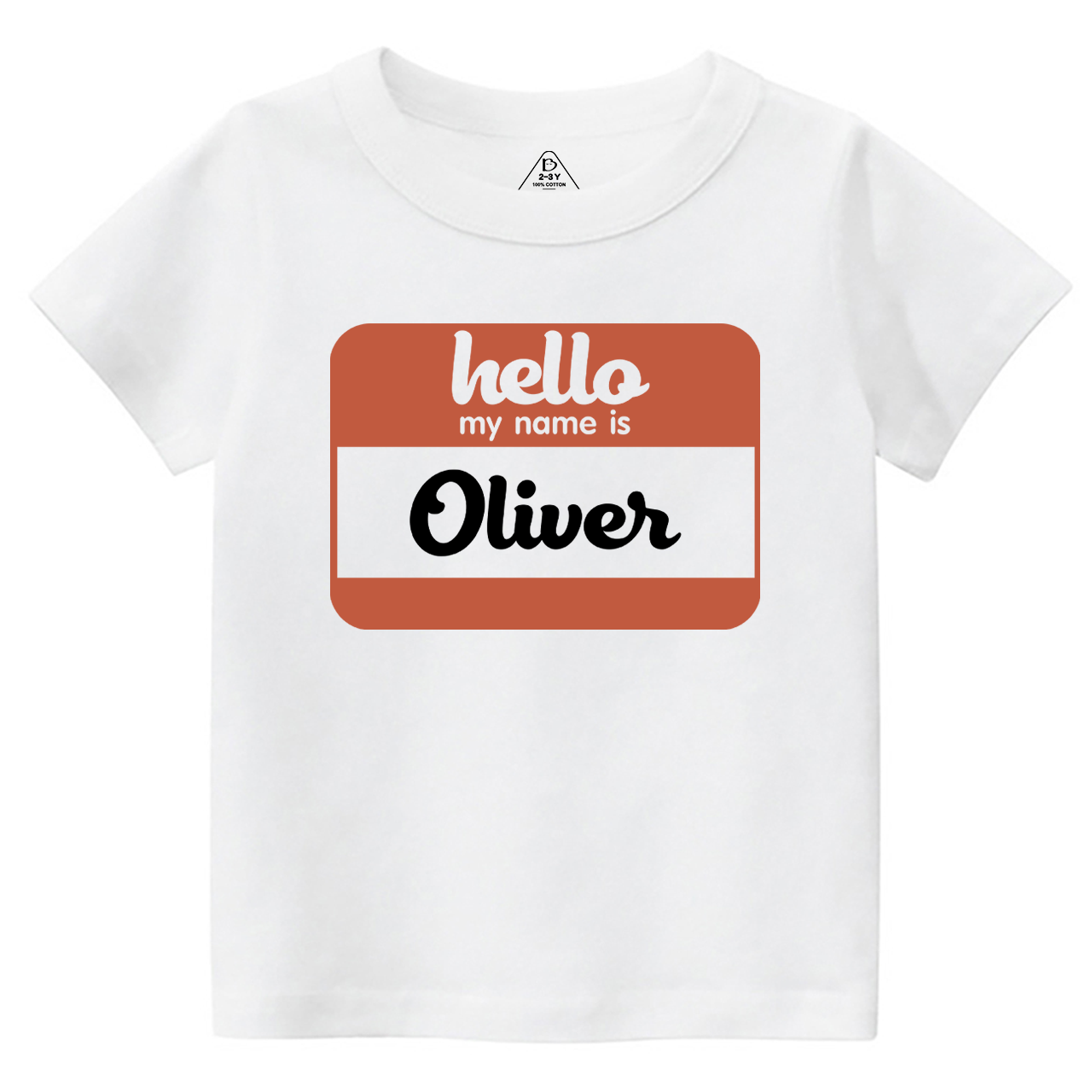 Hello My Name Is Personalized Toddler Shirts
