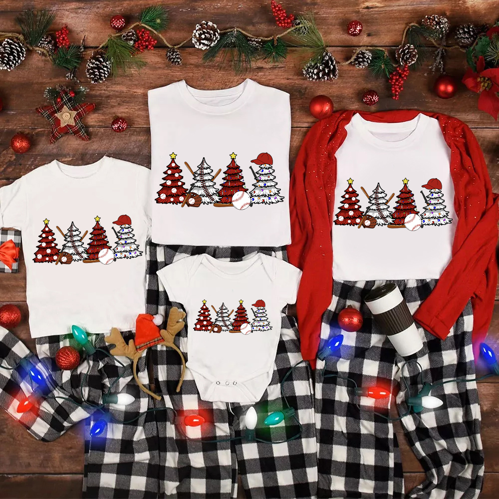 Christmas Baseball Family Matching Shirt