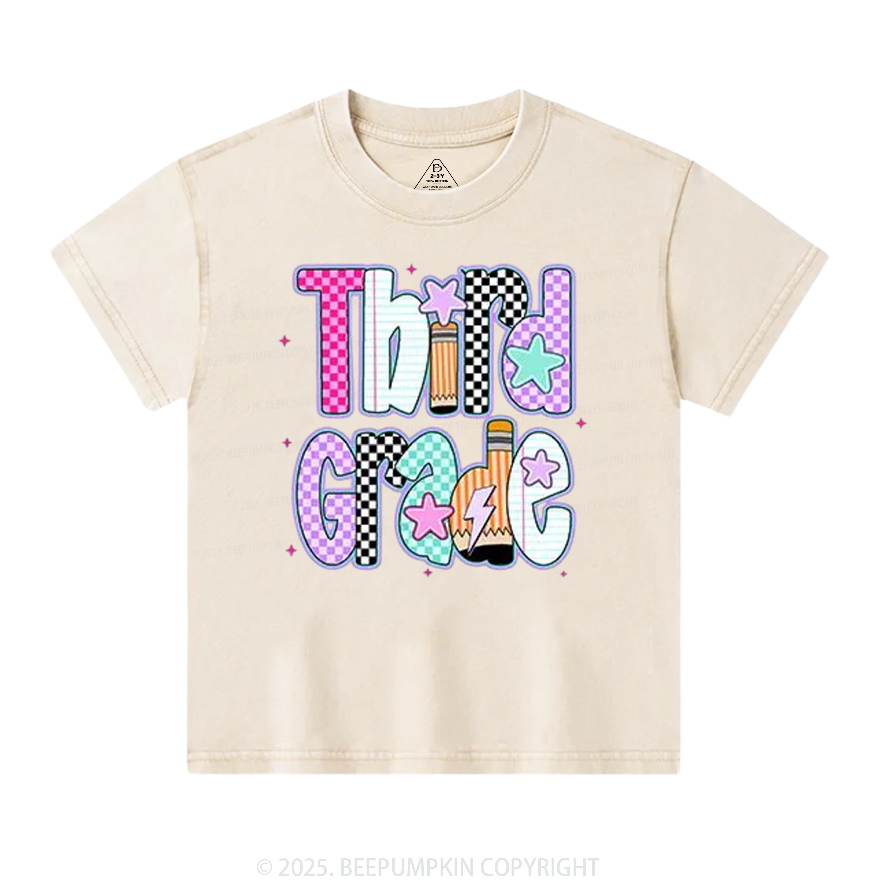 Personalized Purple Aura Grade Toddler&Kids Washed Tees