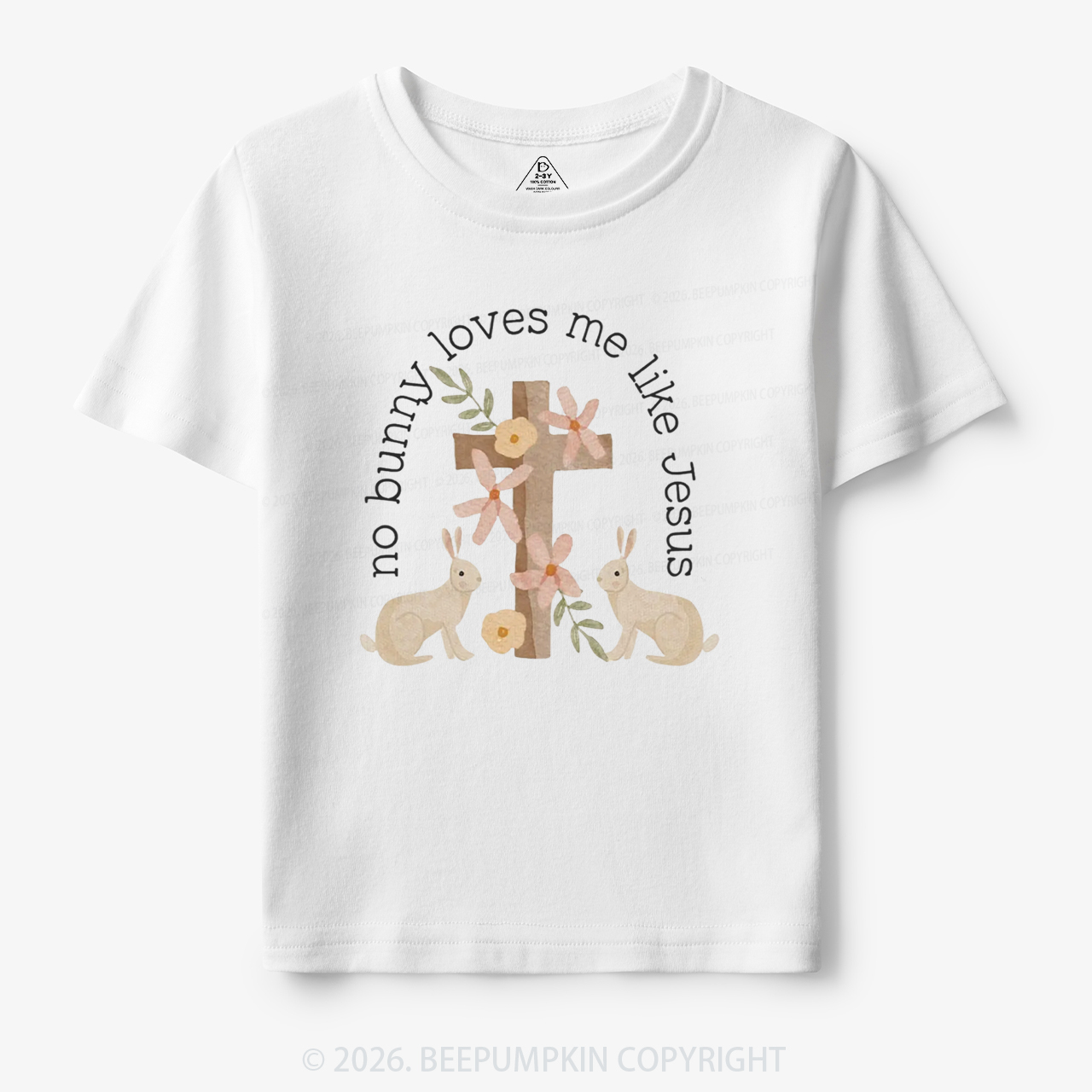 No Bunny Loves Me Like Jesus Toddler&Kid's Tees