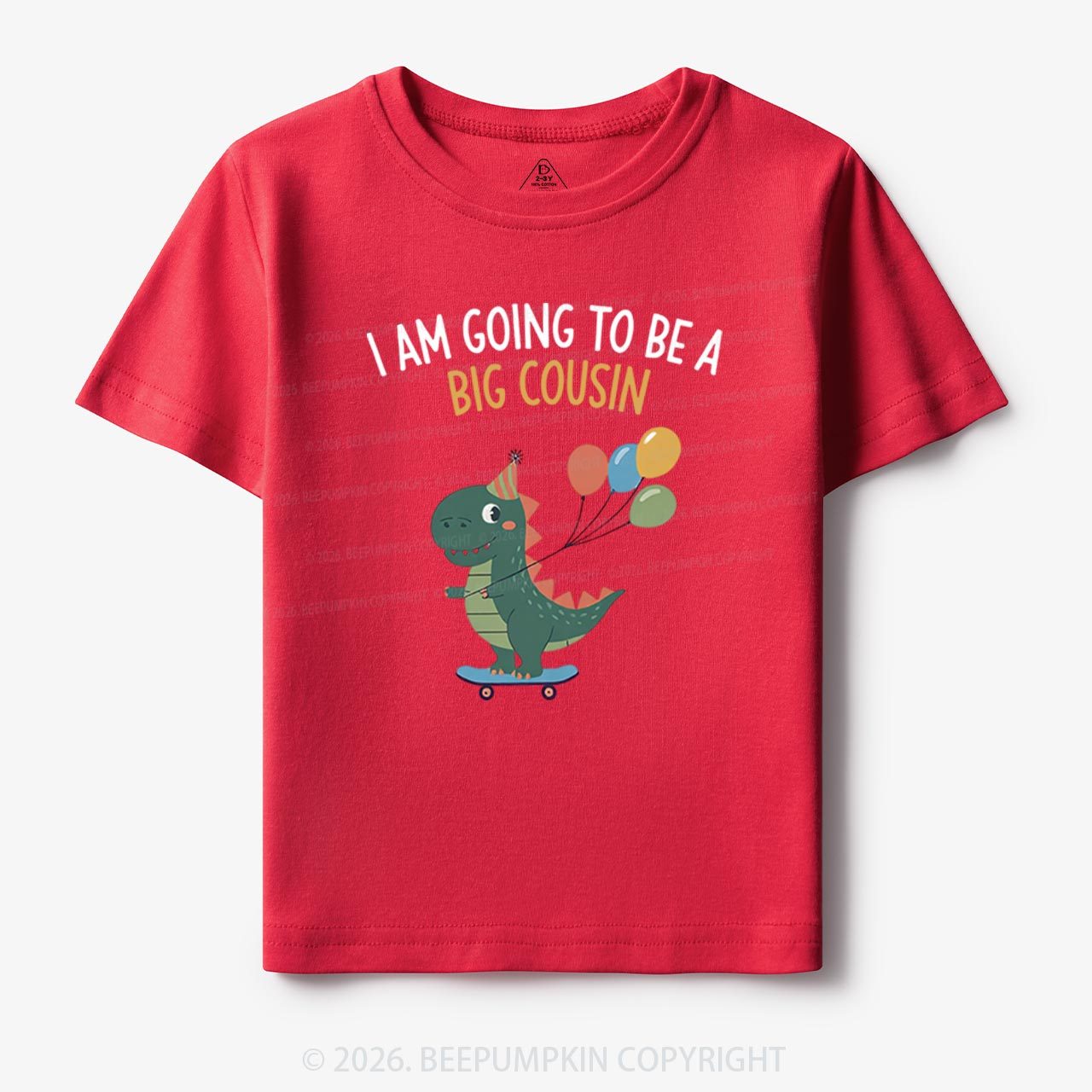 I'm Going To Be A Big Cousin Dinosaur Toddler&Kid's Tees