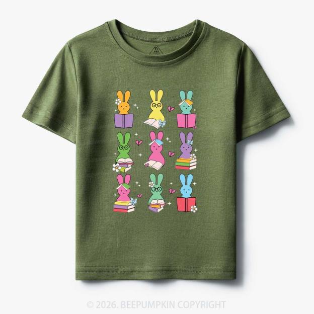 Book Lover Easter Bunnies Toddler&Kid's Tees