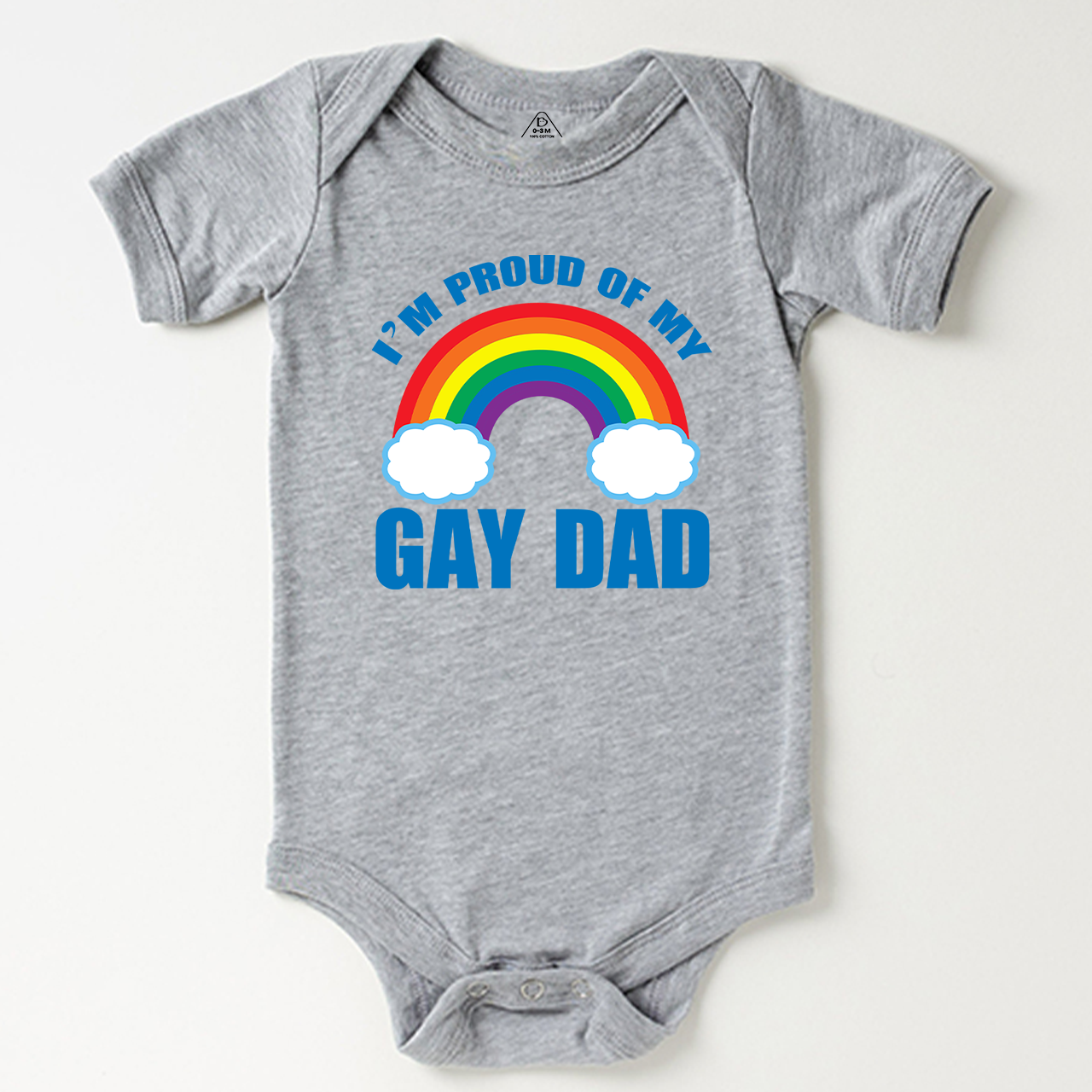 Proud Of My Gay Dad LGBTQ  Baby Bodysuit