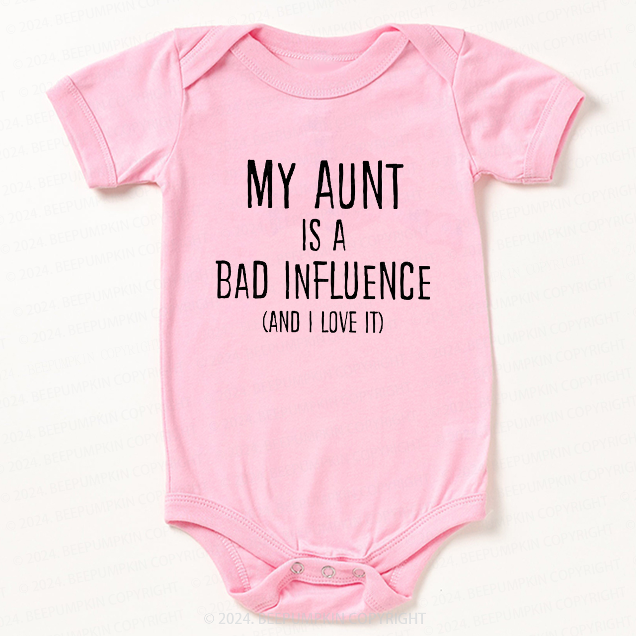 My Aunt Is A Bad Influence Bodysuit For Baby 7