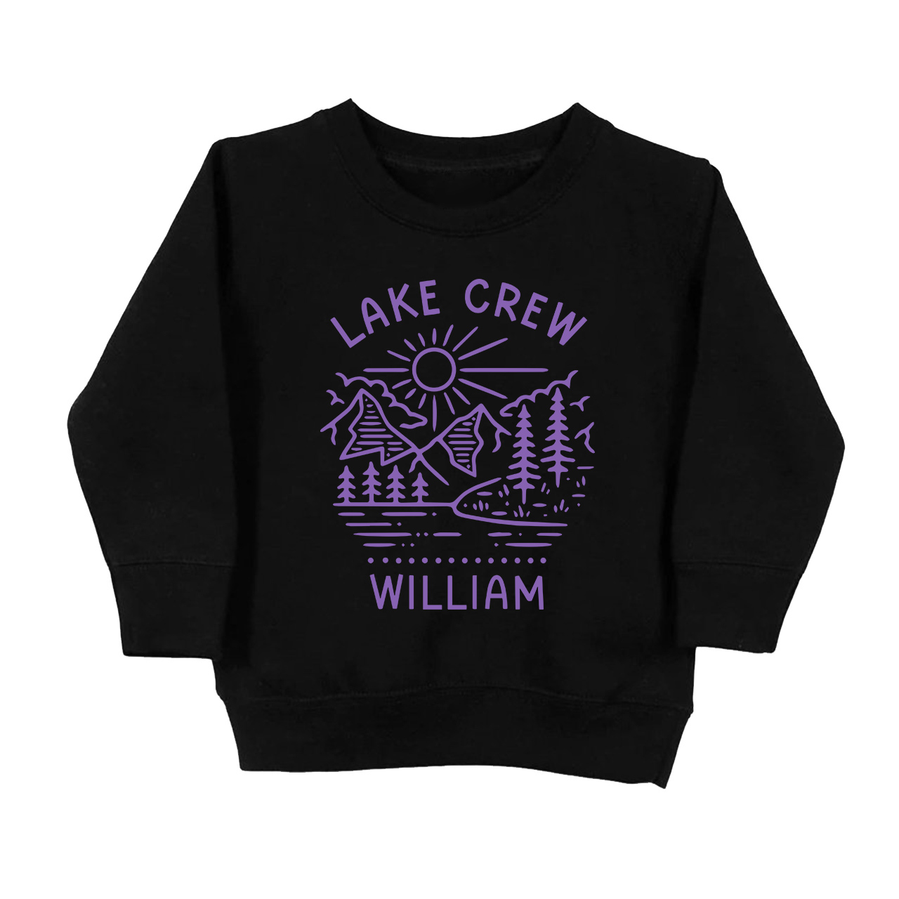 Custom Lake Crew Kids Sweatshirt