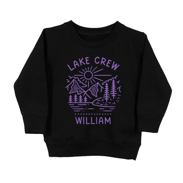 Custom Lake Crew Kids Sweatshirt
