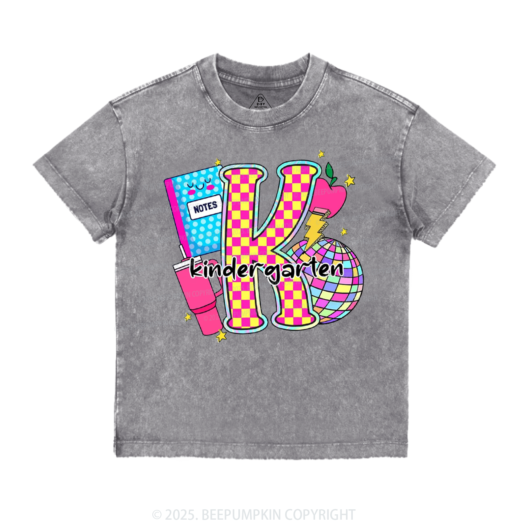 Personalized Grade Glow Collection Toddler&Kids Washed Tees