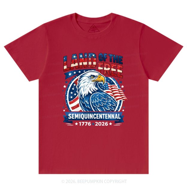 Patriotic Land Of The Free America 250 T-Shirts