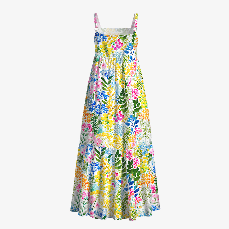 Tropical BloomAll-Over Print Women’s Voile Cami Dress