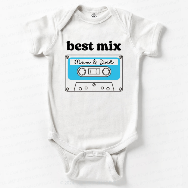 Best Mix Mom And Dad Baby Bodysuit 8