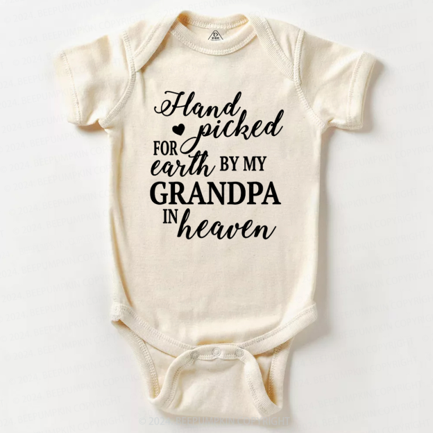 Personalized Hand Picked For Earth By My Baby Bodysuit 7