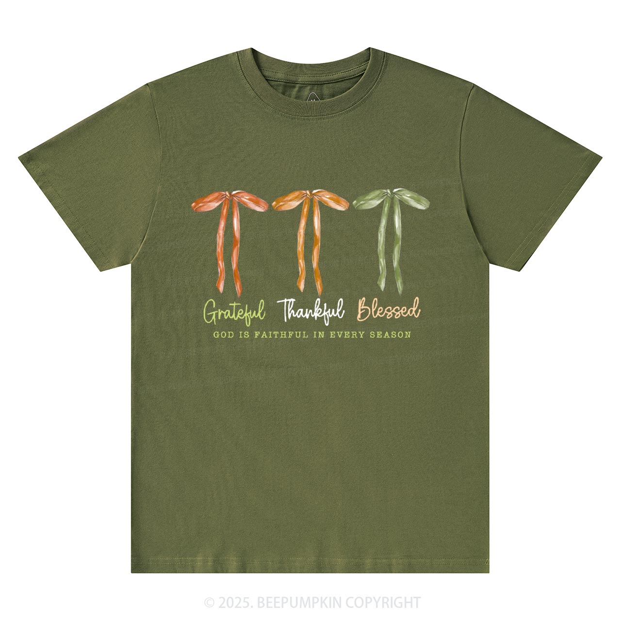 Grateful Thankful Blessed T-Shirts Beepumpkin
