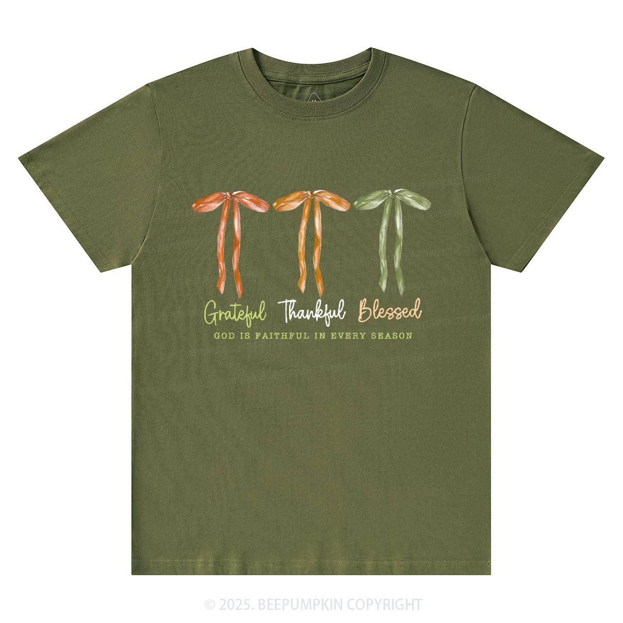 Grateful Thankful Blessed T-Shirts Beepumpkin
