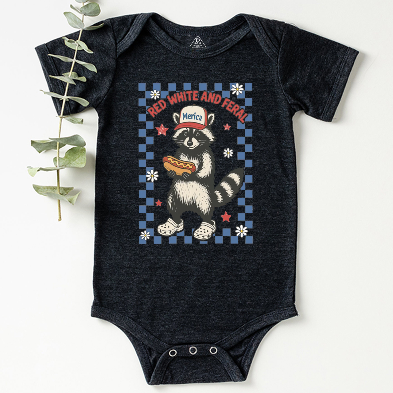 Red White And Feral Fourth Of July Bodysuit Beepumpkin