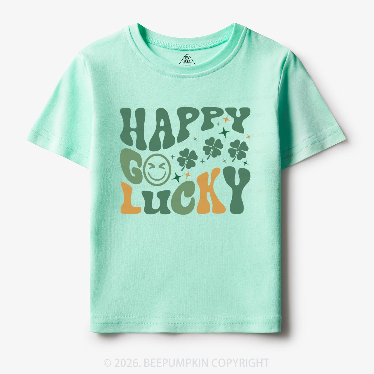Happy Go Lucky Retro Toddler Shirt