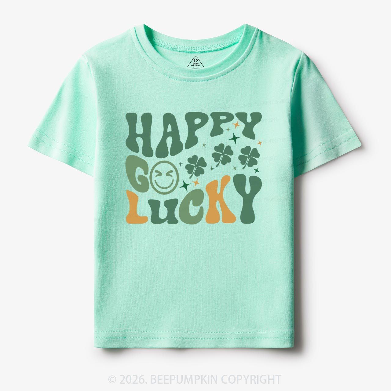 Happy Go Lucky Retro Toddler Shirt