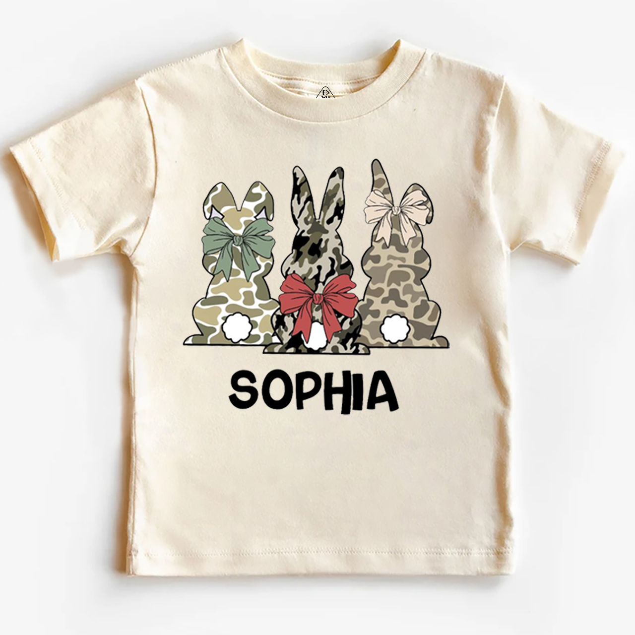 Personalized Name Camouflage Easter Bunny Toddler&Kid's Tees Beepumpkin