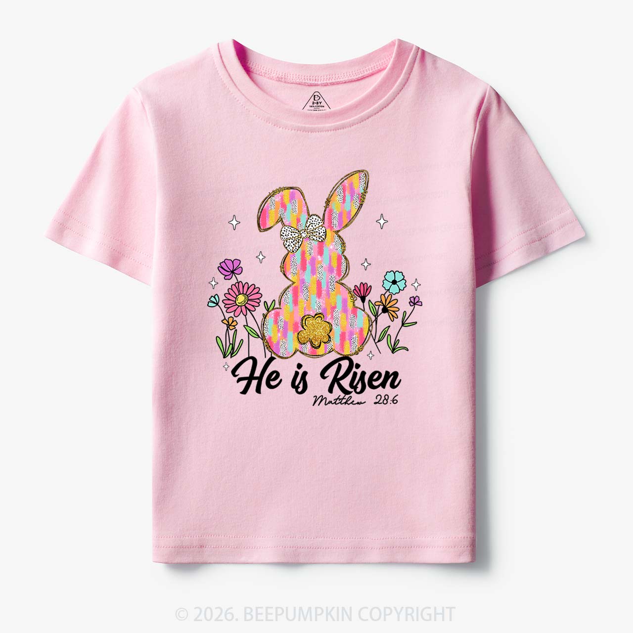 Risen In Bloom Faith & Flowers Toddler&Kids Tees